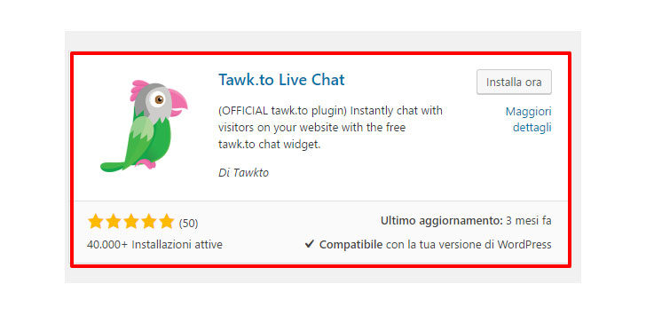 tawk.to live chat wordpress gratis